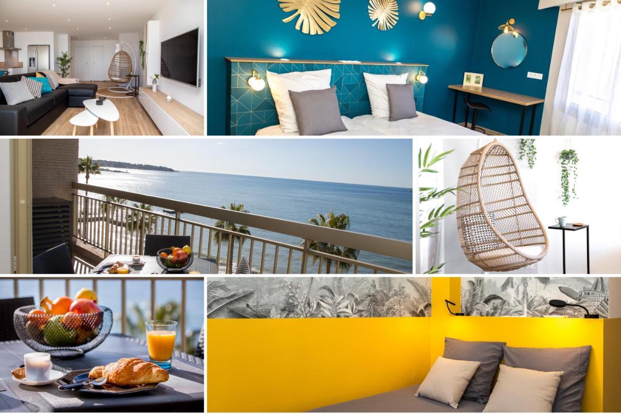 Vue Mer Panoramique, Clim, Balcon Et Plages Antibes Zewnętrze zdjęcie